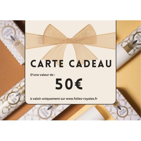 Carte Cadeau 50€ Folies Royales