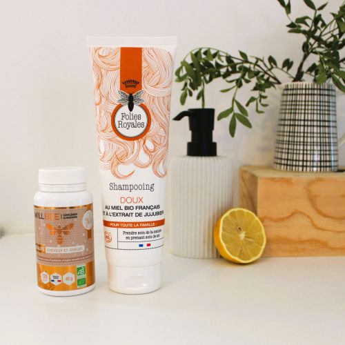 Duo Beauté Cheveux et Ongles WILLBEE & Shampooing Doux au Miel Bio